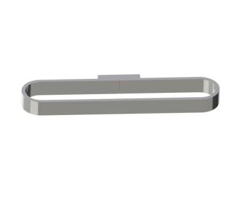 Horizontal Hand Towel Holder COLOGNE 255469 nickel poli