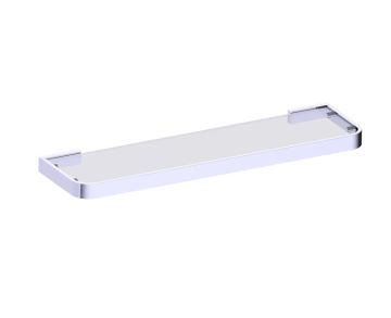 tablette en verre COLOGNE 255671 chrome poli