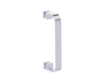 8 po poignée simple pour porte de douche COLOGNE 2557508 chrome poli