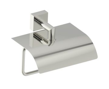 classique porte-papier hygiénique avec couvercle MADRID 262153 nickel poli