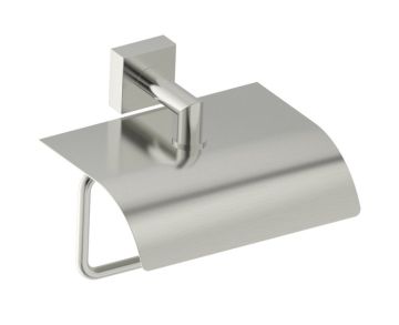 classique porte-papier hygiénique avec couvercle MADRID 262153 nickel brossé