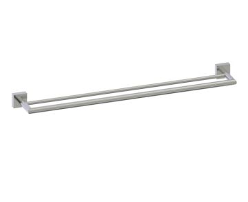 barre à serviette double 24 po MADRID 262242 nickel brossé