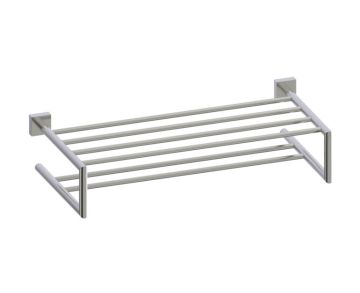 21 po double tablette porte-serviettes MADRID 262442 nickel brossé