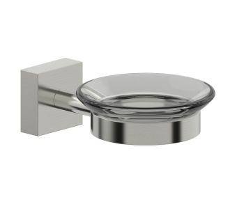 montage muraled porte-savon with verre givré MADRID 262650 nickel brossé