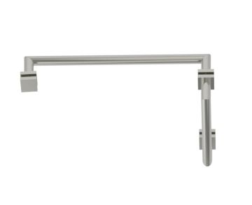 poignée de porte de douche décalée 8 po x 18 po MADRID 26270818 nickel brossé