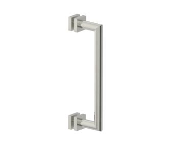12 po poignée de porte de douche MADRID 2627512 nickel brossé