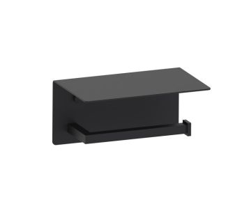 porte-papier hygiénique avec tablette BUILDERS 266159 noir mat