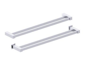barre à serviette double 24 po LISBON 277242 chrome poli