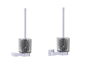ensemble brosse de toilette LISBON 277610 chrome poli