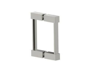 poignée double pour porte de douche 6 po LISBON 2777806 nickel brossé