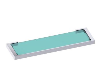 tablette en verre MUNICH 288671 chrome poli