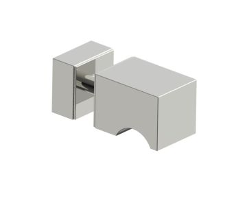 poignée simple pour porte de douche MUNICH 2887501 noir mat
