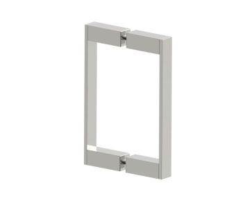 poignée double pour porte de douche 8 po MUNICH 2887808 nickel poli