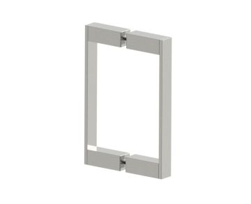 poignée double pour porte de douche 8 po MUNICH 2887808 nickel brossé