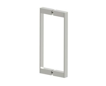 poignée double pour porte de douche 12 po MUNICH 2887812 nickel poli