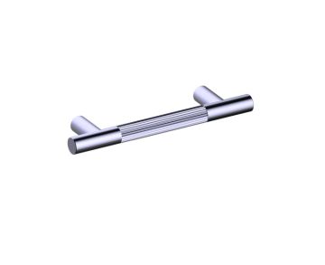 4 po poignée d'armoire moleté droit 310704 chrome poli
