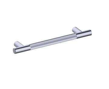 8 po poignée d'armoire moleté droit 310708 nickel brossé