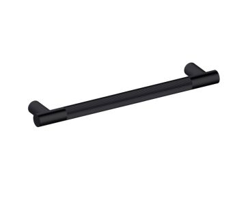 18 po poignée d'électroménager moleté droit 310918 noir mat