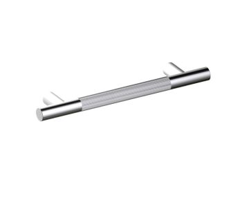 barre d'appui 12 po moleté droit 3109212 nickel poli