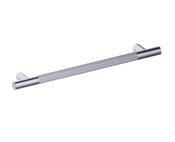 barre d'appui 24 po moleté droit 3109224 nickel brossé