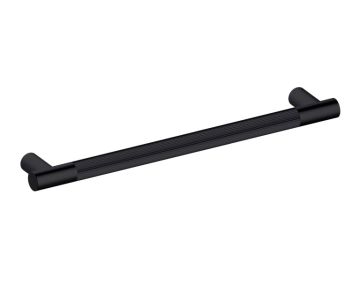 24 po poignée d'électroménager moleté droit 310924 noir mat