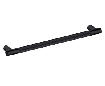 30 po poignée d'électroménager moleté droit 310930 noir mat