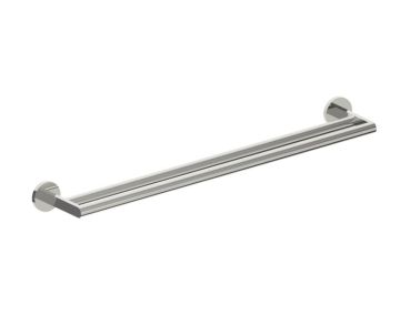 barre à serviette double 24 po FRANKFURT 313242 nickel poli