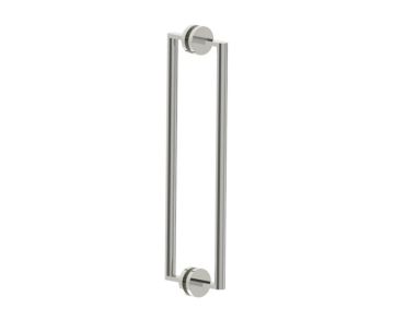 poignée double pour porte de douche 18 po FRANKFURT 3137818 nickel poli