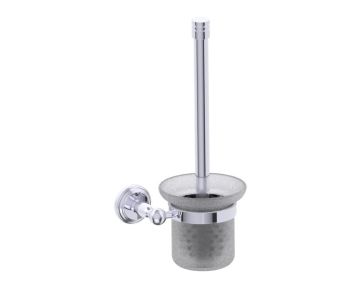 ensemble brosse de toilette FLORENCE 322610 chrome poli