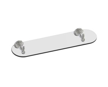 20 po tablette en verre FLORENCE 322671 nickel brossé
