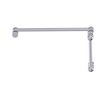 poignée de porte de douche décalée 8 po x 18 po FLORENCE 32270818 chrome poli