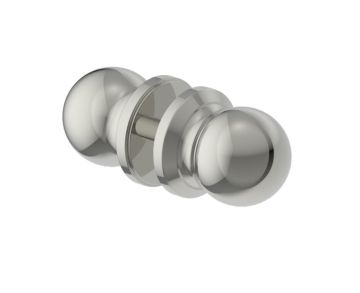 double poignée de porte de douche FLORENCE 3227502 nickel poli