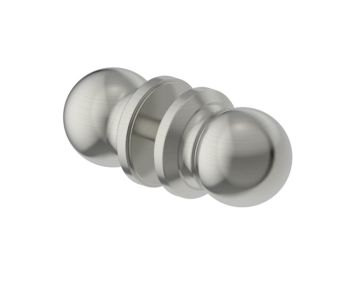 double poignée de porte de douche FLORENCE 3227502 nickel brossé