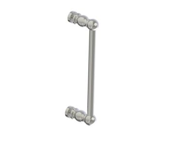 12 po poignée simple pour porte de douche FLORENCE 3227512 nickel poli
