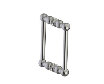 poignée double pour porte de douche 8 po FLORENCE 3227808 nickel poli