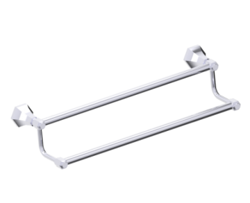 barre à serviette double 18 po PISA 342182 chrome poli