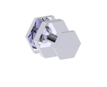 simple Shower Door Knob PISA 3427501 chrome poli