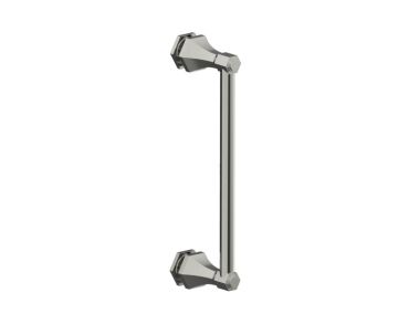 12 po poignée de porte de douche PISA 3427512 nickel brossé