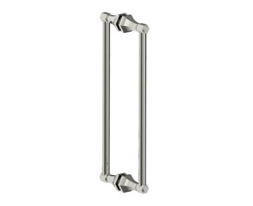 poignée double pour porte de douche 18 po PISA 3427818 nickel poli