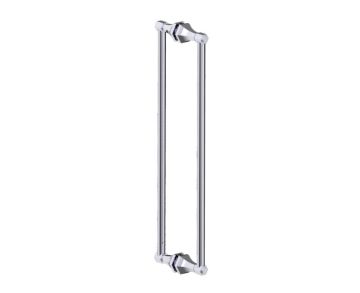 poignée double pour porte de douche 24 po PISA 3427824 chrome poli