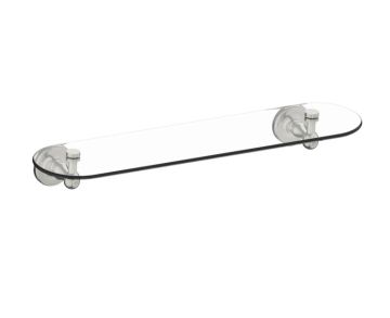 20 po tablette en verre LYON 351671 nickel brossé