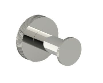 crochet à peignoir CIRCO KNURLED 366130 nickel poli