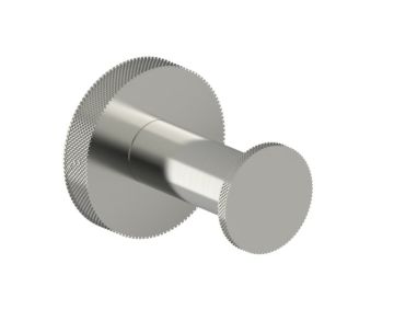 crochet à peignoir CIRCO KNURLED 366130 nickel brossé