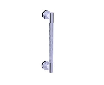 12 po poignée simple pour porte de douche CIRCO KNURLED 3667512 chrome poli