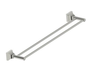 barre à serviette double 24 po GLASGOW 390242 nickel poli