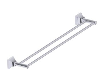 barre à serviette double 24 po GLASGOW 390242 chrome poli