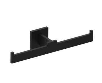 double porte-papier hygiénique HAMBURG 440155 noir mat