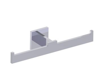 double porte-papier hygiénique HAMBURG 440155 chrome poli