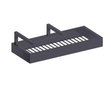 panier de douche HAMBURG 440605 noir mat