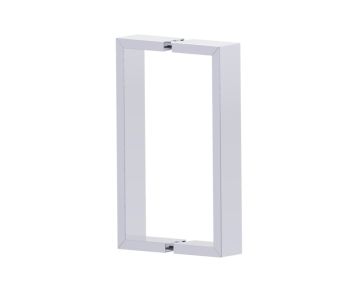 8 po poignée de porte de douche double face HAMBURG 4407808 chrome poli